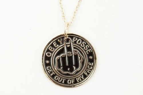 OBEY Go Away Necklace