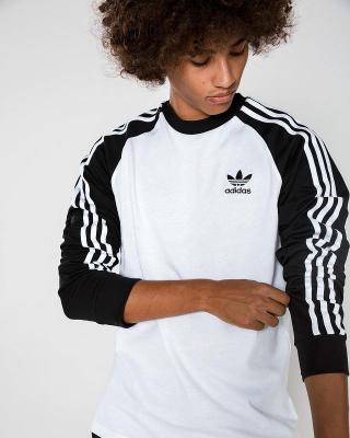 adidas L/S T-SHIRT Wht/Blk