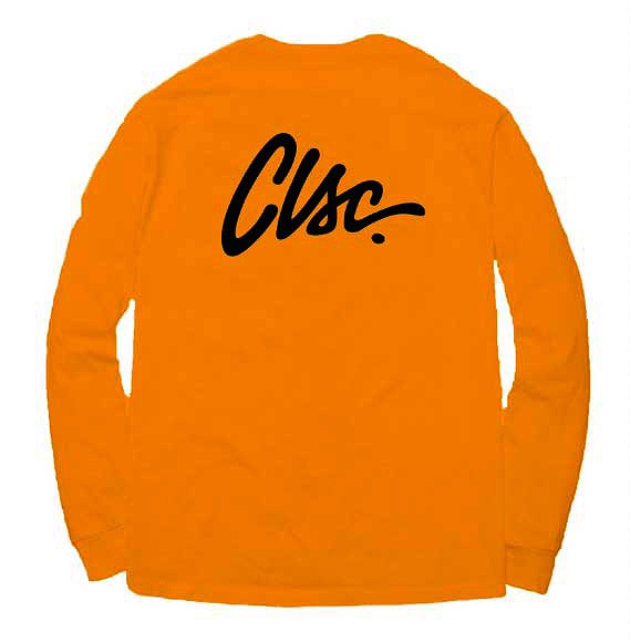 SCRIPT L / S T-Shirt / ORANGE