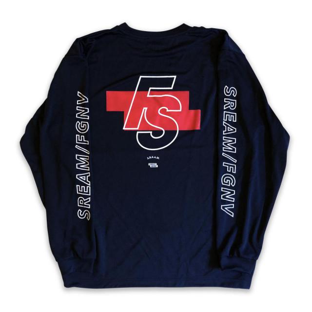 FORGET NEVER x S.R.E.A.M. "FS" LIMITED DRY LONG SLEEVE (NAVY)