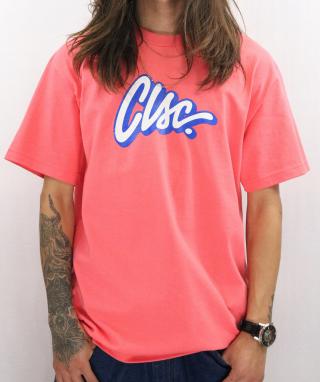 PUFF SCRIPT TEE/CORAL